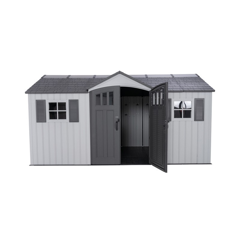 Lifetime Dual Entry 15x8 Outdoor Storage Shed Kit (60410)
