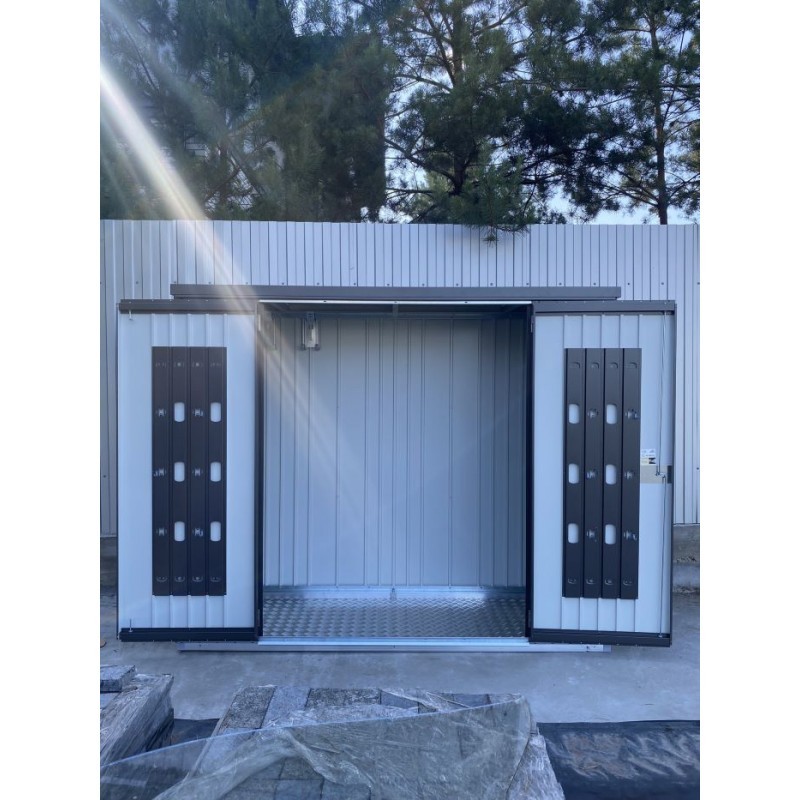 Biohort Equipment Locker 230 - 7.5' x 2.7' x 6' with Floor Kit - Dark Gray (BIO1106)