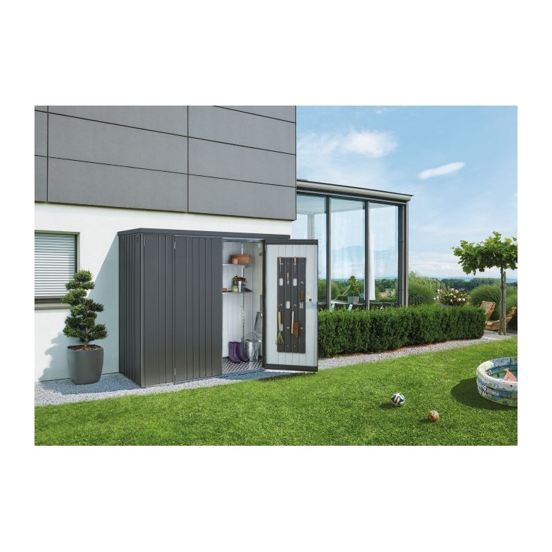 Biohort Equipment Locker 230 - 7.5' x 2.7' x 6' with Floor Kit - Dark Gray (BIO1106)