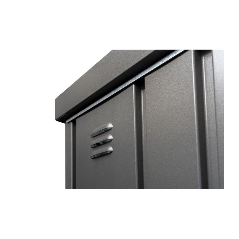 Biohort 7.5' x 2.7' x 6' Equipment Locker 230 - Dark Gray (BIO1100)