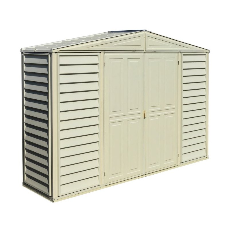 DuraMax 10x3 Woodbridge SidePro Vinyl Shed w/ Foundation Kit (98001)