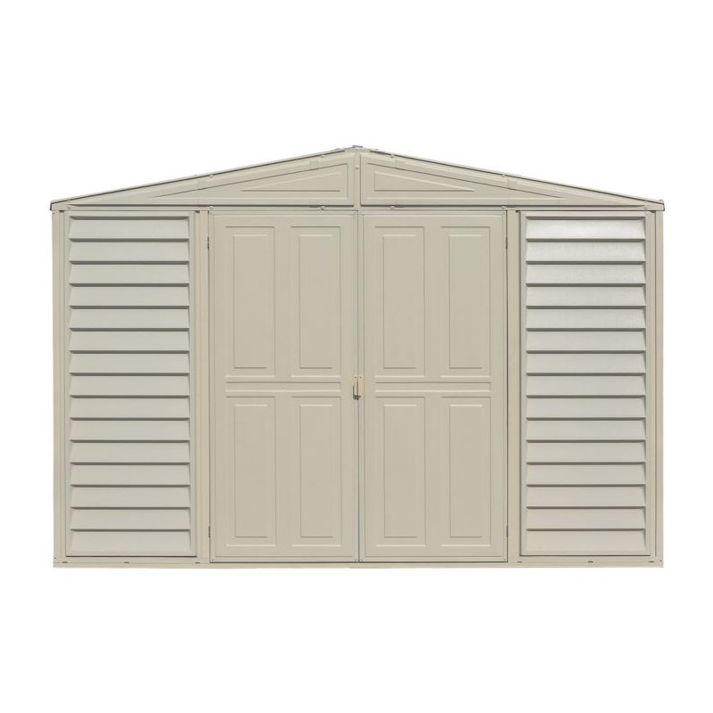 DuraMax 10x3 Woodbridge SidePro Vinyl Shed w/ Foundation Kit (98001)