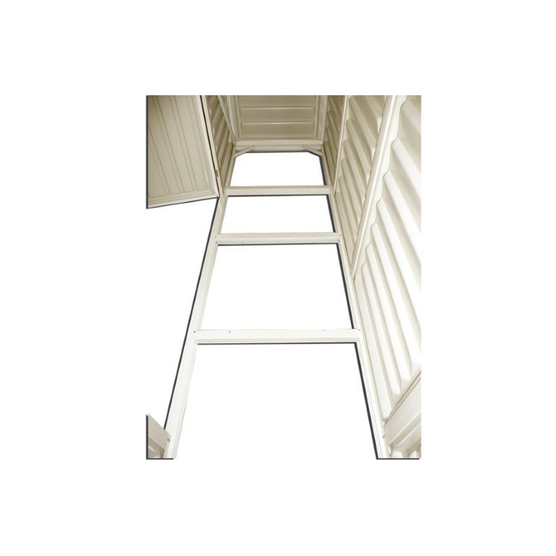 DuraMax 10x3 Woodbridge SidePro Vinyl Shed w/ Foundation Kit (98001)