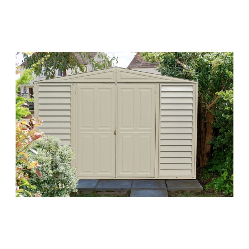 DuraMax 10x3 Woodbridge SidePro Vinyl Shed w/ Foundation Kit (98001)