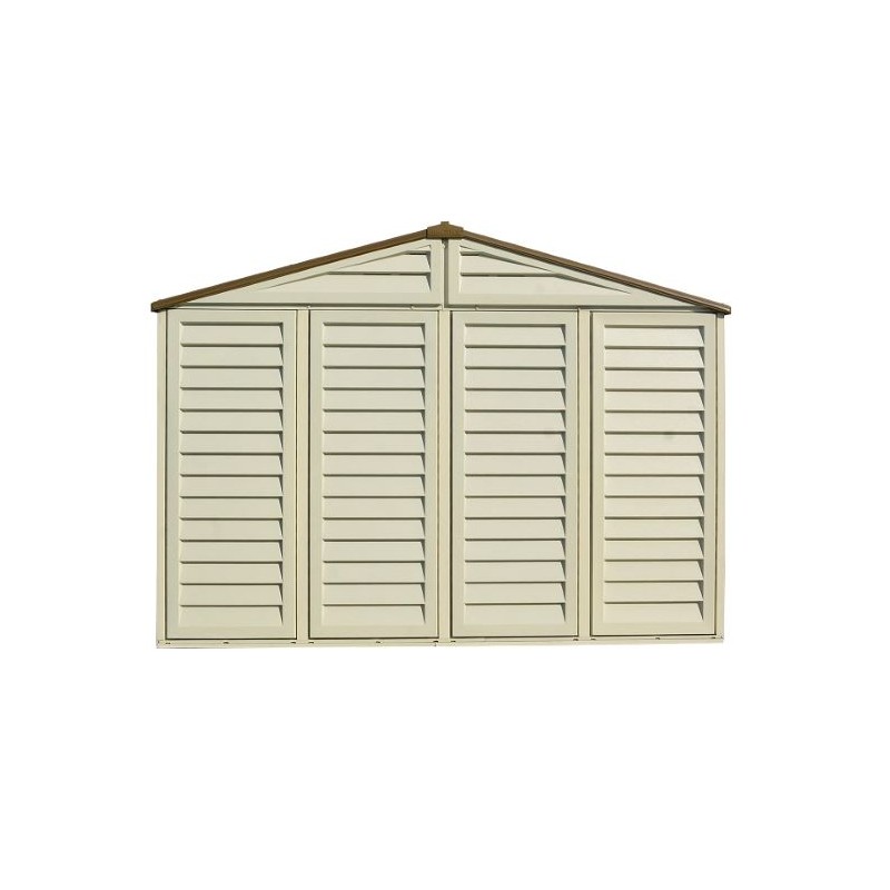 DuraMax 10x8 Woodbridge Plus Vinyl Shed Kit w/ Foundation (40214)