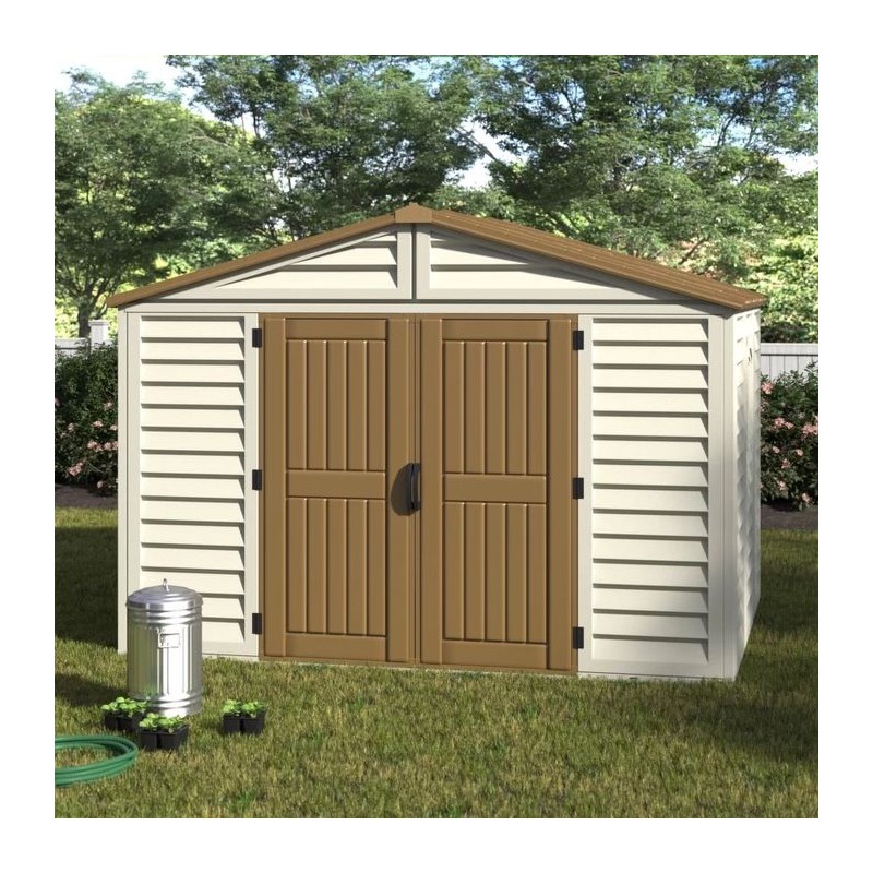 DuraMax 10x8 Woodbridge Plus Vinyl Shed Kit w/ Foundation (40214)