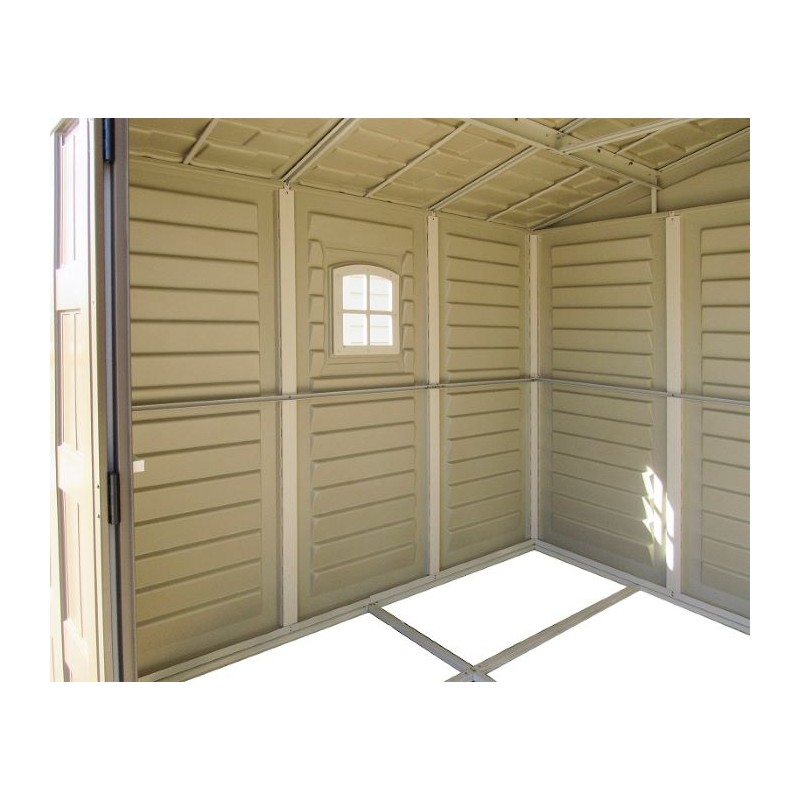 DuraMax 10x8 Woodbridge Plus Vinyl Shed Kit w/ Foundation (40214)