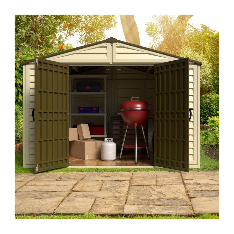 DuraMax 10x10 Woodbridge Plus Vinyl Shed Kit w/ Foundation (40224)