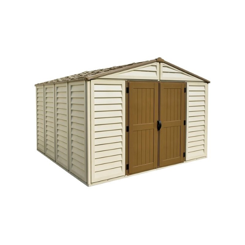 DuraMax 10x10 Woodbridge Plus Vinyl Shed Kit w/ Foundation (40224)