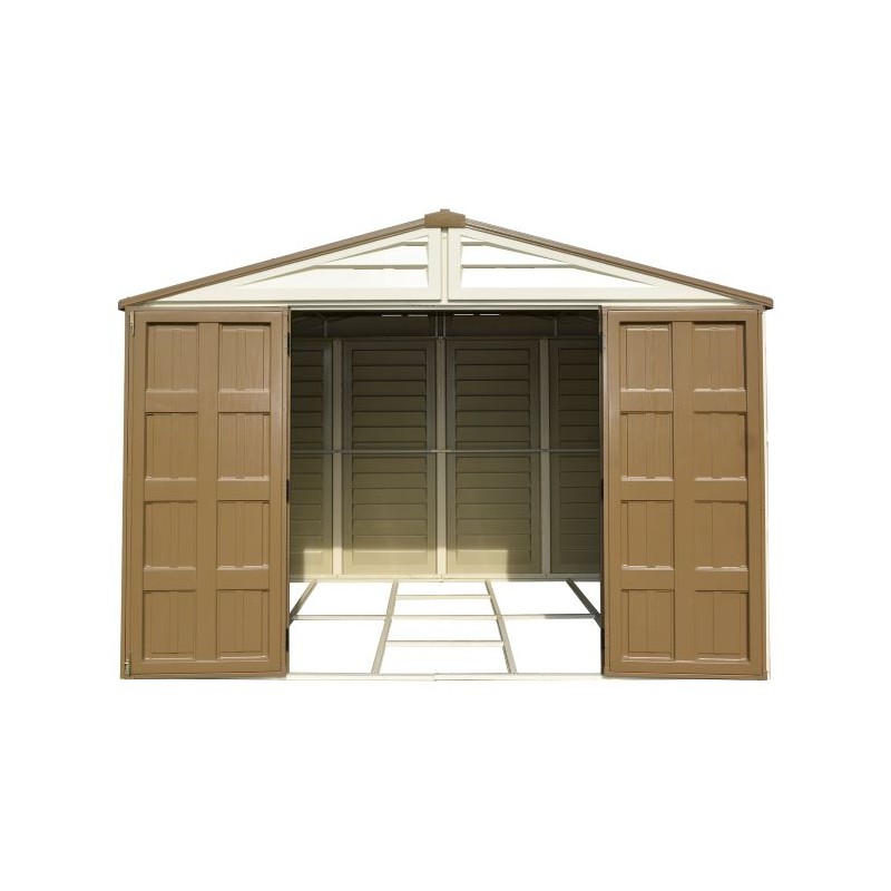 DuraMax 10x13 Woodbridge Plus Vinyl Shed Kit w/ Foundation (40234)