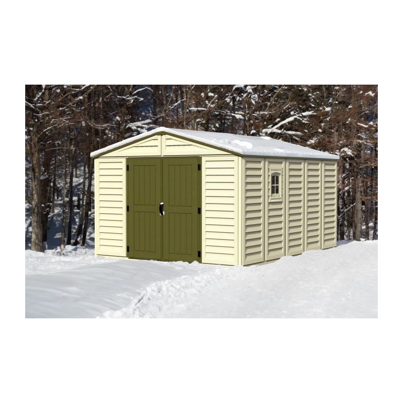 DuraMax 10x13 Woodbridge Plus Vinyl Shed Kit w/ Foundation (40234)