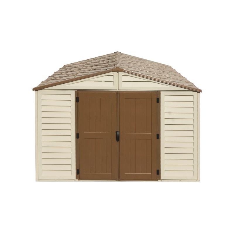 DuraMax 10x13 Woodbridge Plus Vinyl Shed Kit w/ Foundation (40234)