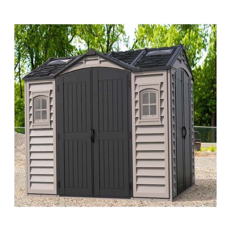 Duramax Apex Pro 10x8 Vinyl Storage Shed Kit w/ Double Doors (40116)