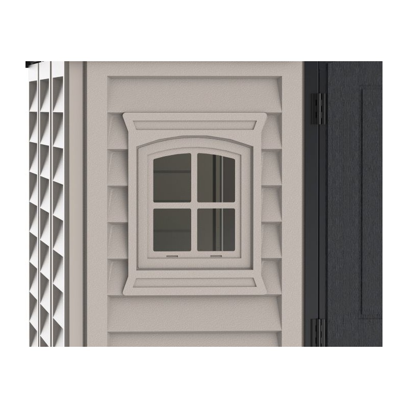 Duramax Apex Pro 10x8 Vinyl Storage Shed Kit w/ Double Doors (40116)