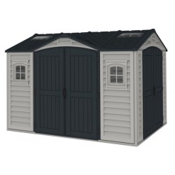 Duramax Apex Pro 10x8 Vinyl Storage Shed Kit w/ Double Doors (40116)