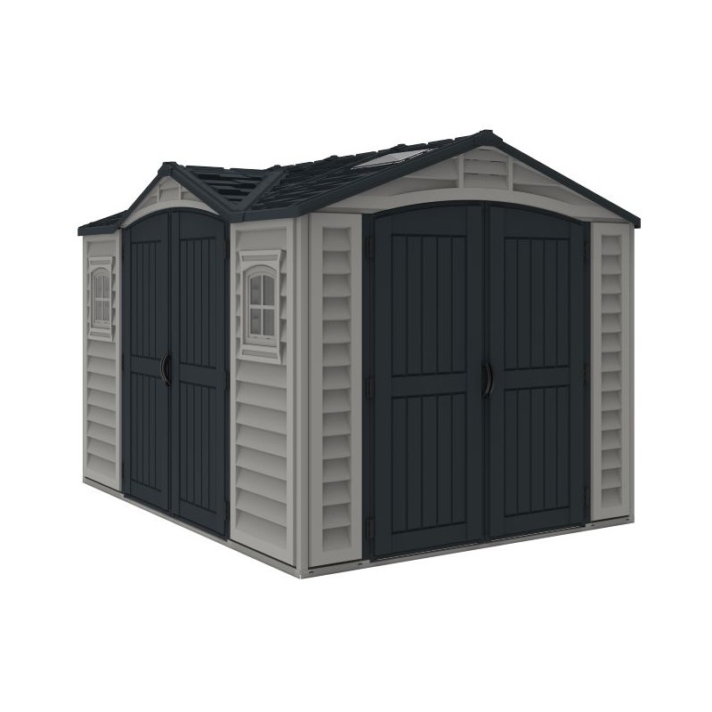 Duramax Apex Pro 10x8 Vinyl Storage Shed Kit w/ Double Doors (40116)