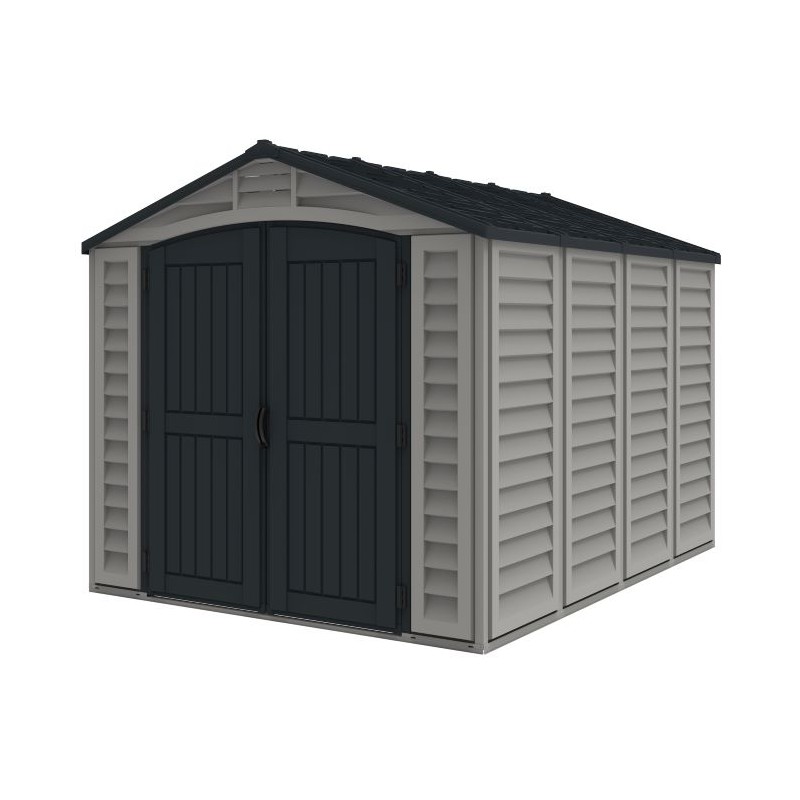Duramax Apex Pro 10x8 Vinyl Storage Shed Kit w/ Double Doors (40116)