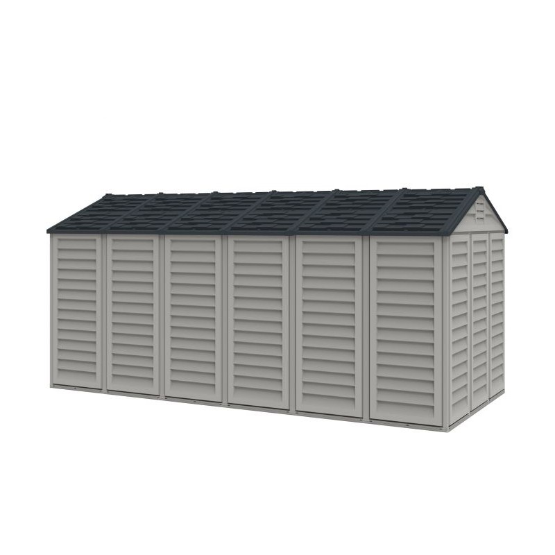 Duramax Apex Pro 15x8 Vinyl Storage Shed Kit w/ Double Doors (40216)