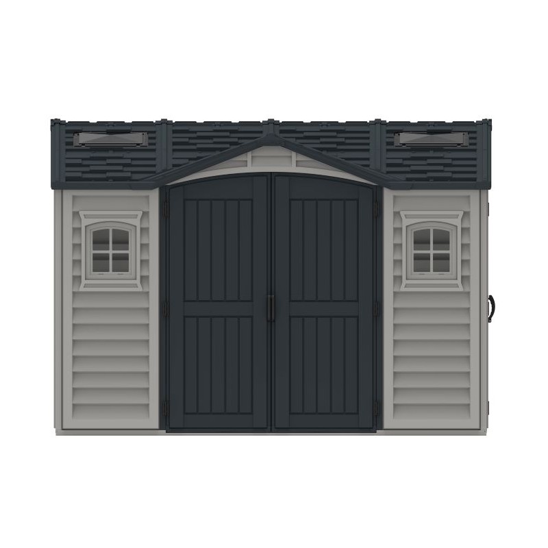 Duramax Apex Pro 15x8 Vinyl Storage Shed Kit w/ Double Doors (40216)
