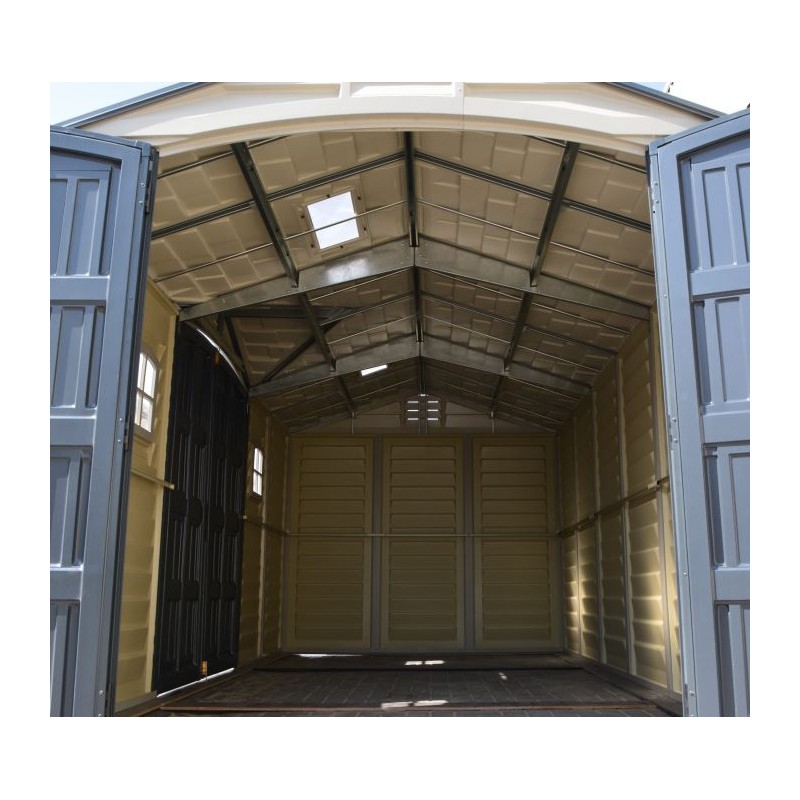 Duramax Apex Pro 15x8 Vinyl Storage Shed Kit w/ Double Doors (40216)