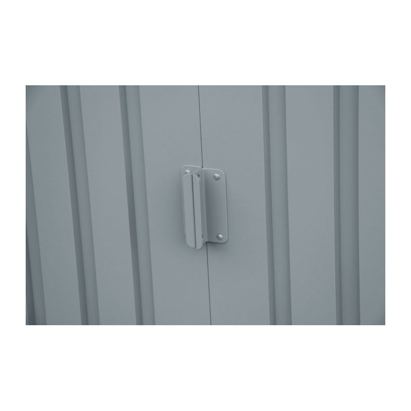 Duramax 8x6 Pent Roof Skylight Metal Storage Shed - Light Gray (20552)