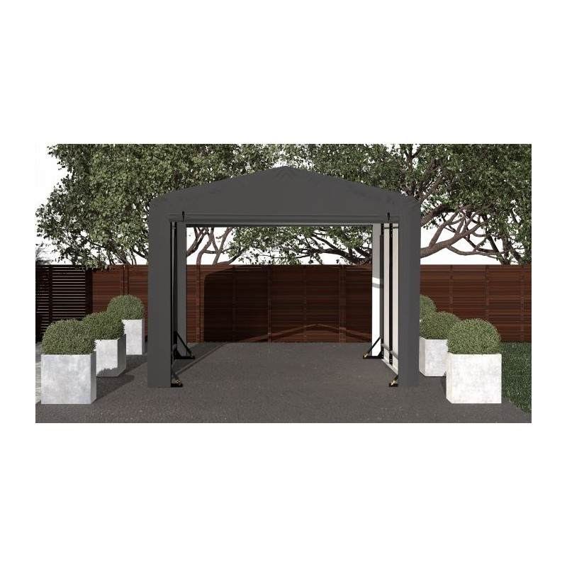 ShelterLogic 10x14x8 Sheltertube Garage Kit - Gray (SQAACC0103C01001408)
