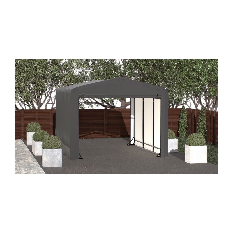 ShelterLogic 10x14x8 Sheltertube Garage Kit - Gray (SQAACC0103C01001408)