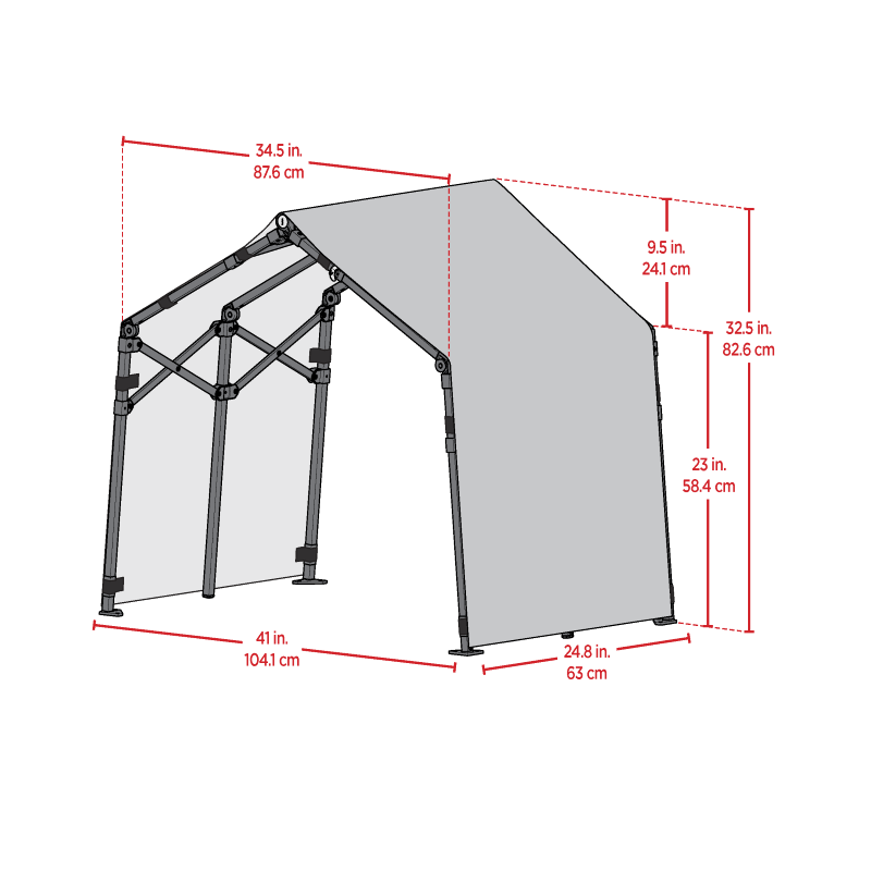 Shelterlogic 2x2x3 Life Is Good Outdoor Pet Shade Kit - (60033)