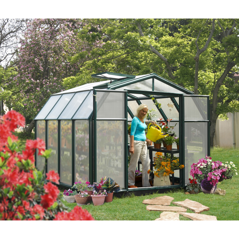 Rion 8x8 Hobby Gardener 2 Twin Wall Greenhouse Kit (HG7108)