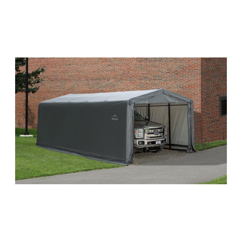 ShelterLogic 12x23x8 ShelterTube Garage Kit - Gray (SQAACC0103C01202308)