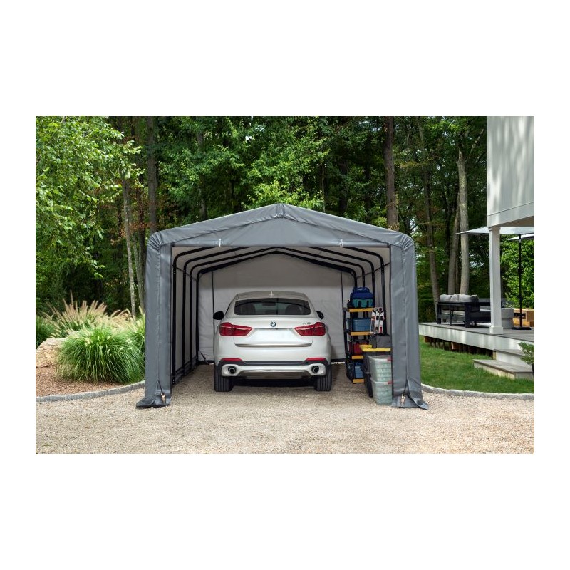 ShelterLogic 12x23x8 ShelterTube Garage Kit - Gray (SQAACC0103C01202308)