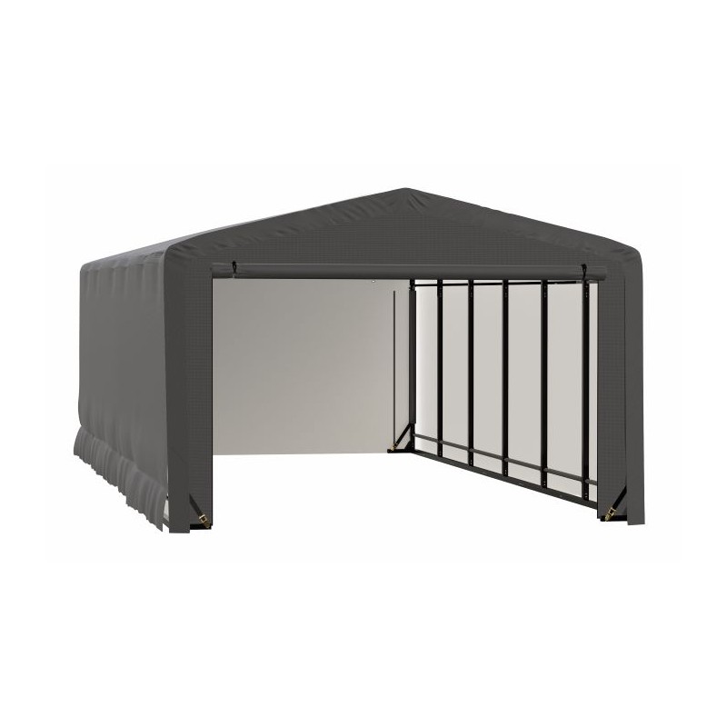 ShelterLogic 12x23x8 ShelterTube Garage Kit - Gray (SQAACC0103C01202308)