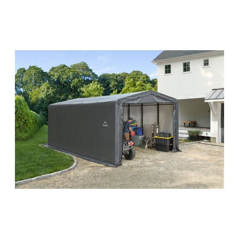 ShelterLogic 12x23x10 ShelterTube Garage Kit - Gray (SQAACC0103C01202310)