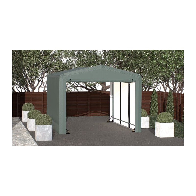ShelterLogic 10x14x8 ShelterTube Garage Kit - Green (SQAACC0104C01001408)
