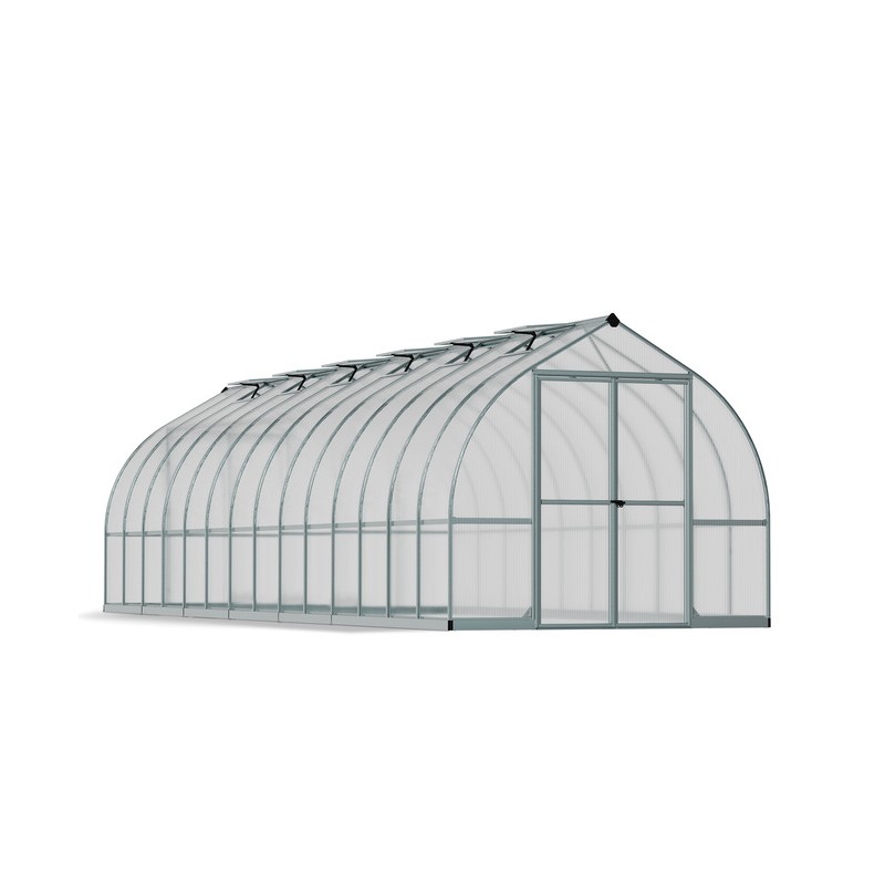 Palram - Canopia Bella 8' x 28' Greenhouse Kit - Silver (HG5428)