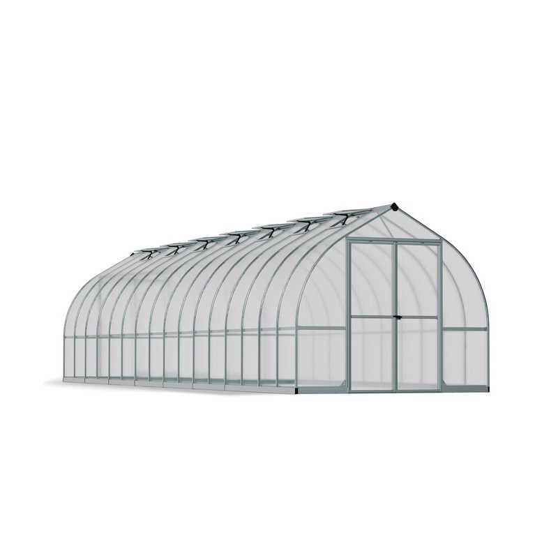 Palram - Canopia Bella 8' x 32' Greenhouse Kit - Silver (HG5432)