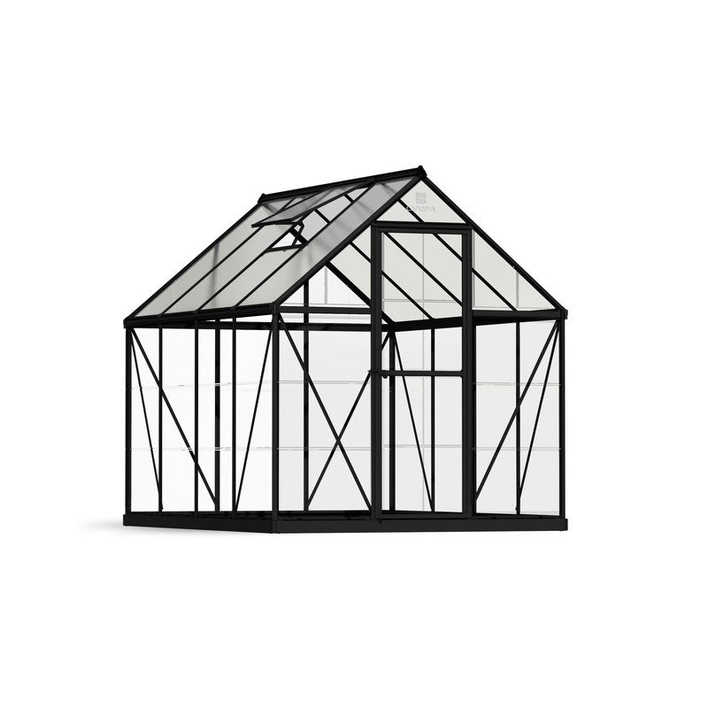 Palram - Canopia Hybrid 6' x 8' Greenhouse Kit - Black (HG5508K)