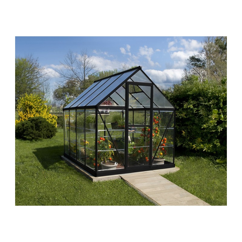 Palram - Canopia Hybrid 6' x 8' Greenhouse Kit - Black (HG5508K)