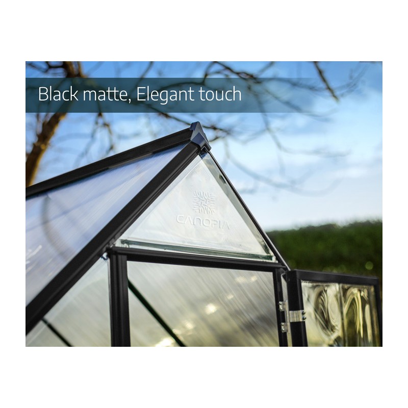 Palram - Canopia Hybrid 6' x 8' Greenhouse Kit - Black (HG5508K)