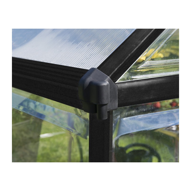 Palram - Canopia Hybrid 6' x 8' Greenhouse Kit - Black (HG5508K)