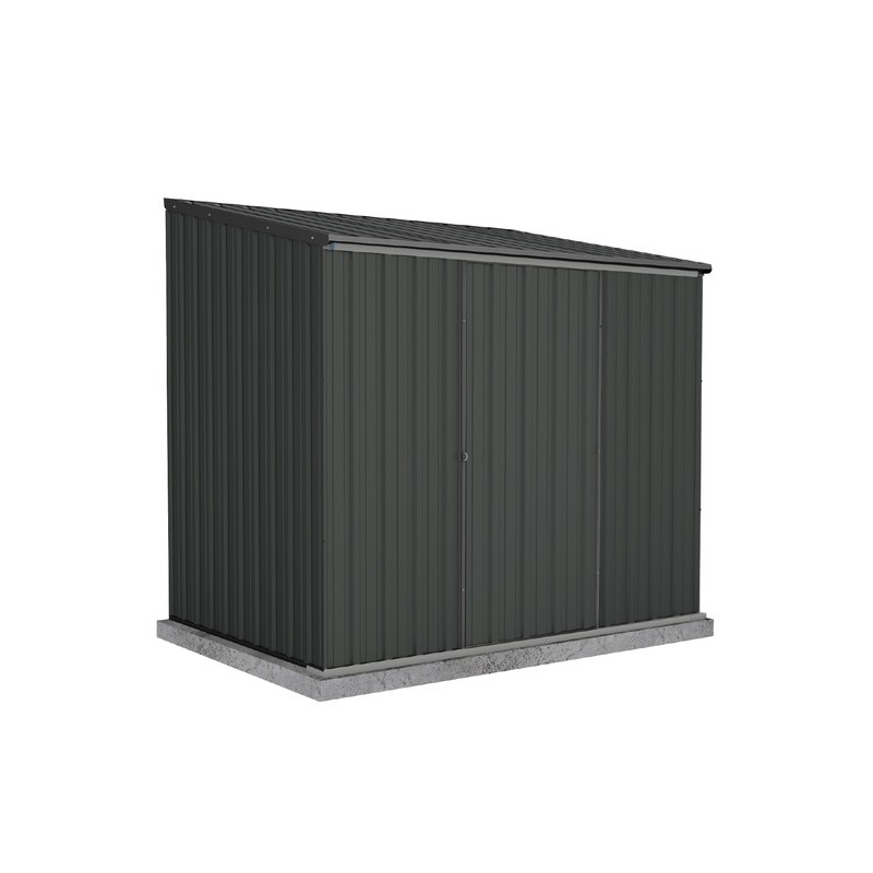 Absco 7' x 5' EZI Slider Metal Storage Shed kit - Monument (AB1041)