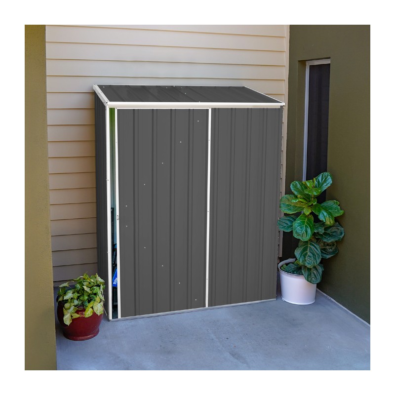 Absco 5' x 3' EZI Slider Metal Storage Shed - Woodland Gray (AB1046)