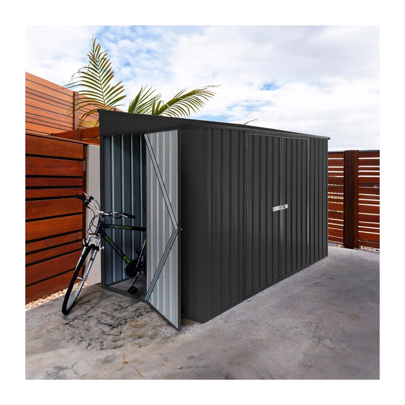 Absco Durango 10' x 5' Metal Bike Shed Kit - Monument (AB1150)