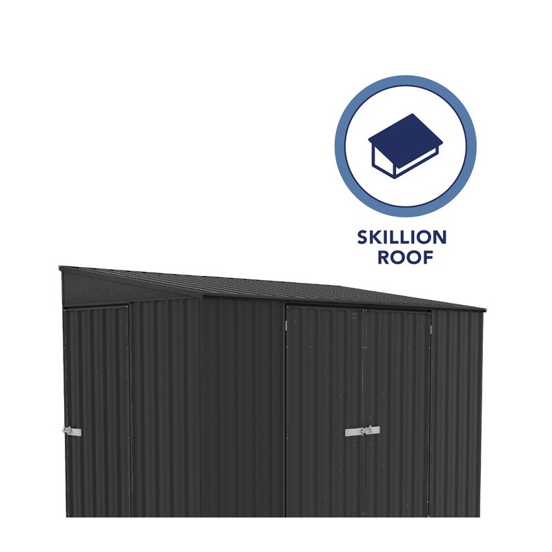 Absco Durango 10' x 5' Metal Bike Shed Kit - Monument (AB1150)
