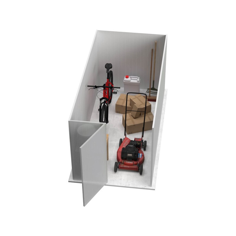 Absco Durango 5' x 10' Metal Bike Shed Kit- Monument (AB1142)