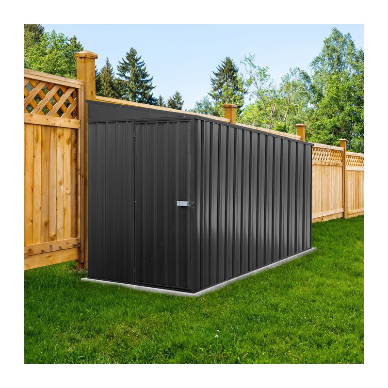 Absco Durango 5' x 10' Metal Bike Shed Kit- Monument (AB1142)