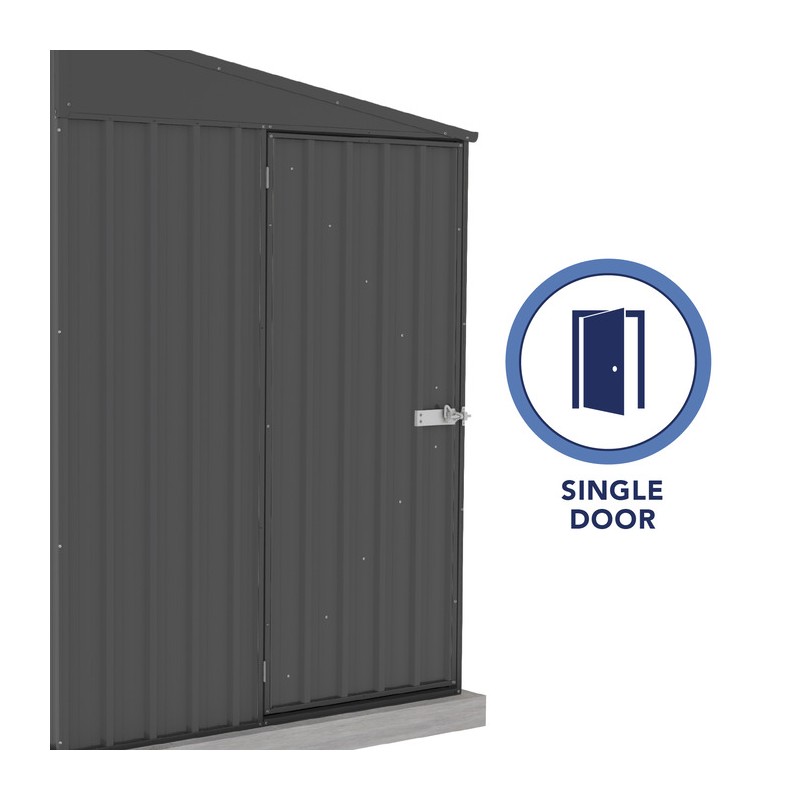 Absco Durango 5' x 10' Metal Bike Shed Kit- Monument (AB1142)