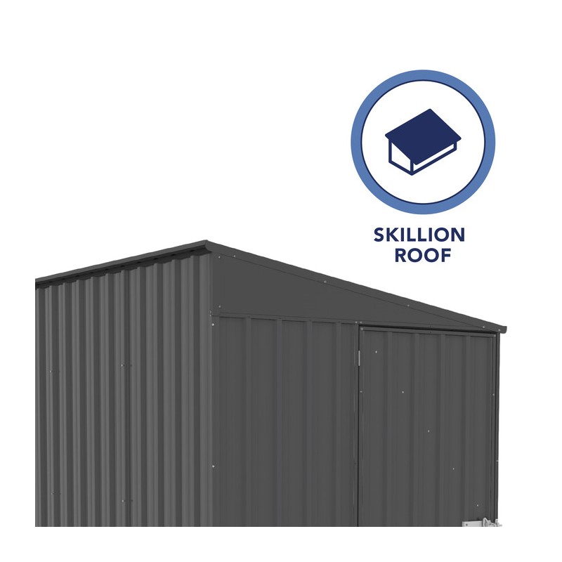 Absco Durango 5' x 10' Metal Bike Shed Kit- Monument (AB1142)