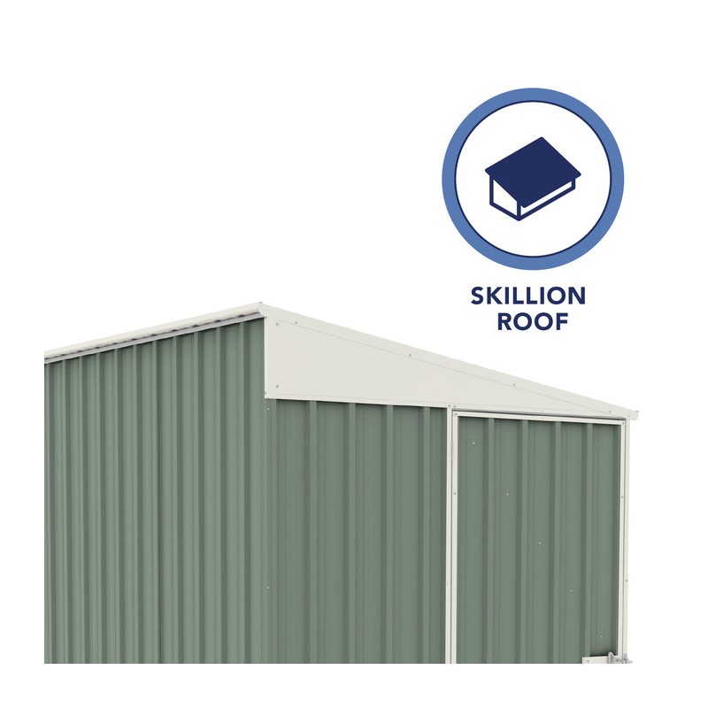 Absco Durango 5' x 10' Metal Bike Shed Kit- Pale Eucalypt (AB1144)