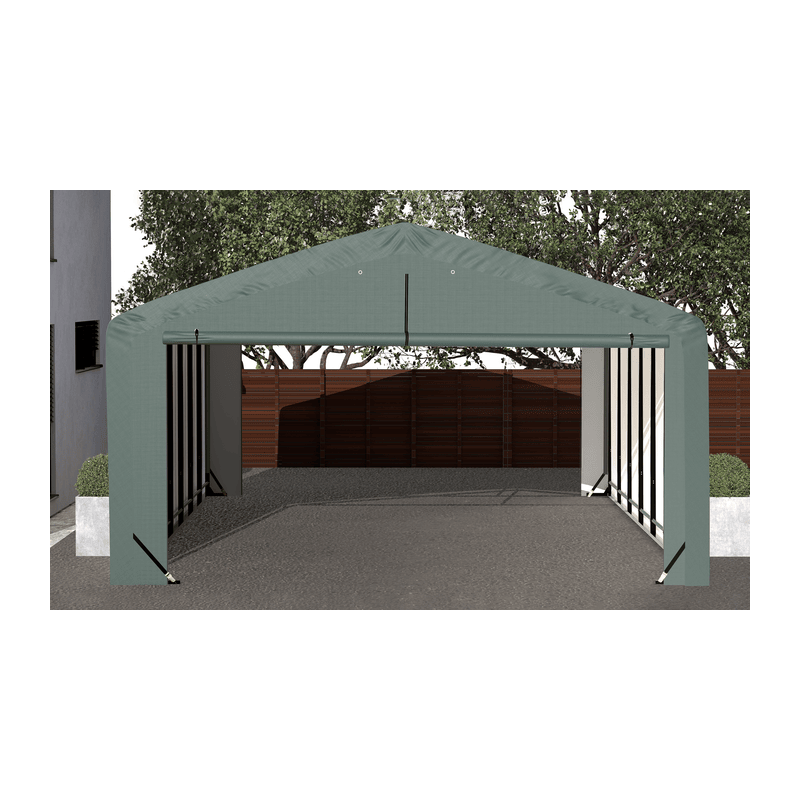 ShelterLogic 20x32x12 ShelterTube Wind and Snow-Load Rated Garage - Green (SQAADD0104C02003212)